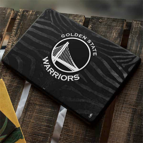 NBA Golden State Warriors Black Animal Print Google Pixelbook Go Skin